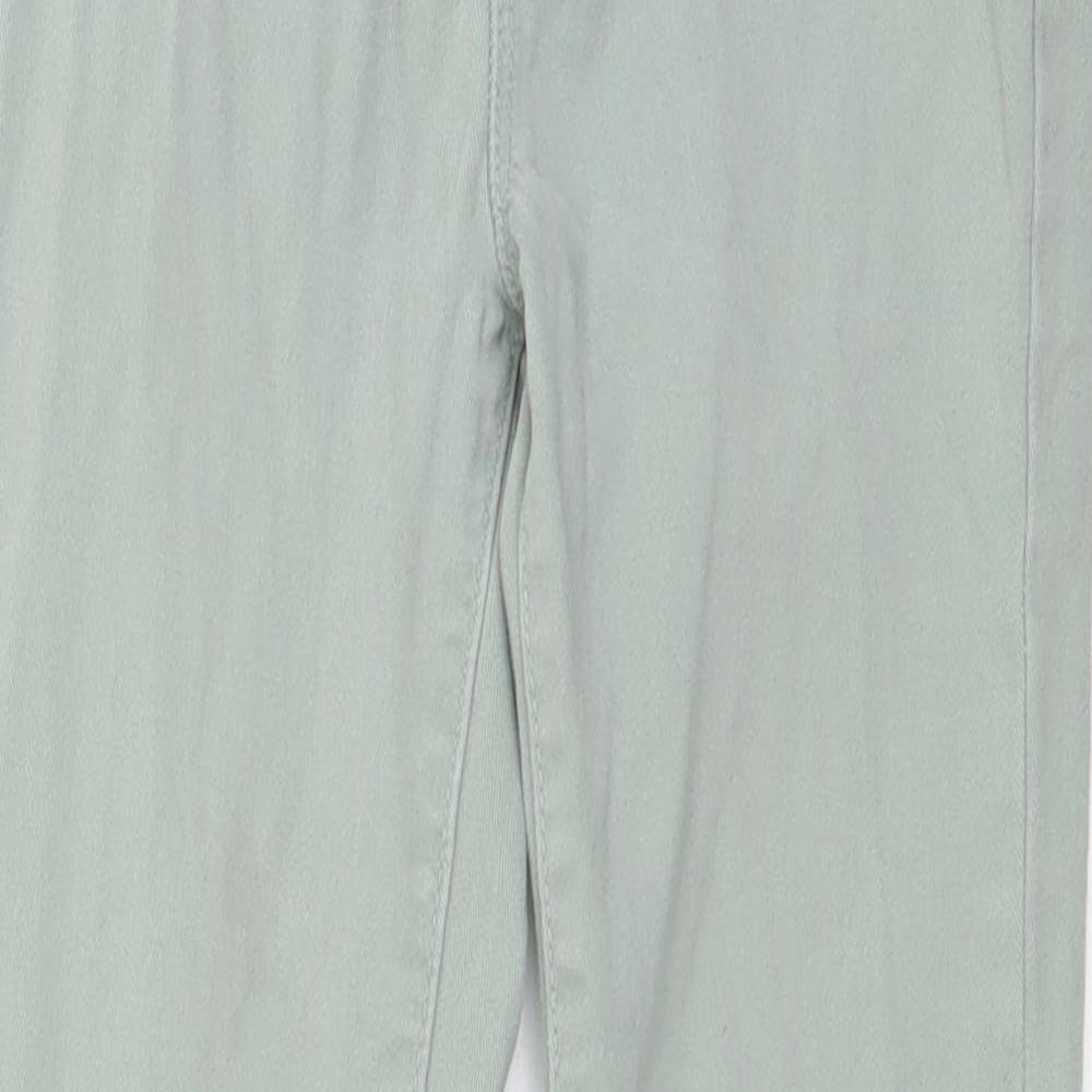 Primark Girls Green Cotton Jegging Jeans Size 6-7 Years Regular Button