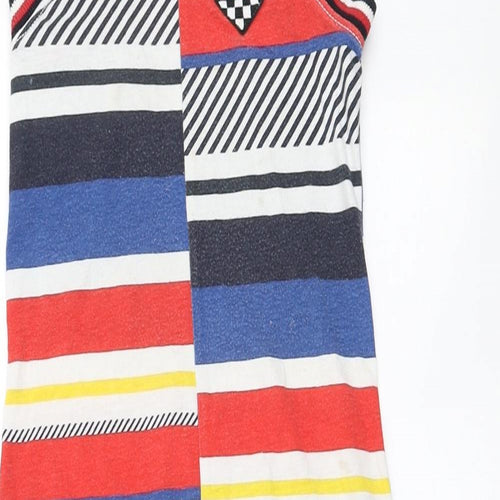 Tommy Hilfiger Girls Multicoloured Geometric Cotton A-Line Size 6 Years Scoop Neck Pullover