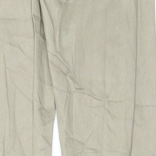 Marks and Spencer Mens Beige Cotton Chino Trousers Size 30 in L31 in Regular Button