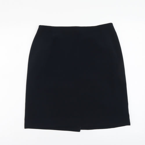 Kasper Womens Blue Polyester Mini Skirt Size 8 Zip