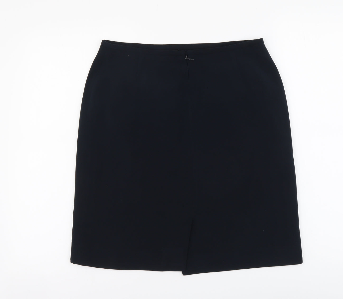 Kasper Womens Blue Polyester Mini Skirt Size 8 Zip
