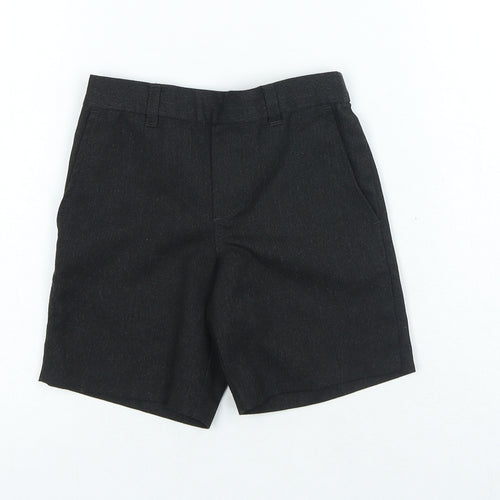 George Boys Grey Polyester Chino Shorts Size 3-4 Years Regular Zip