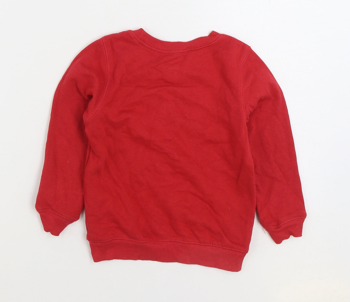 Lily & Dan Boys Red Cotton Pullover Sweatshirt Size 5-6 Years Pullover