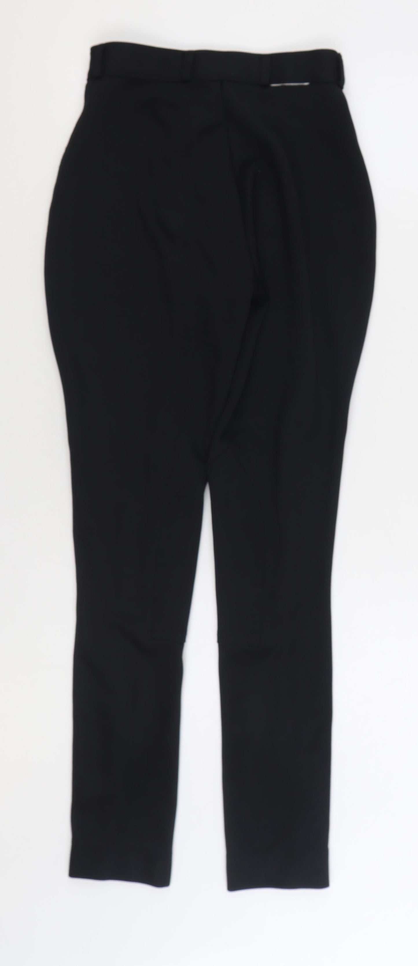Harry Hall Womens Black Polyester Carrot Trousers Size 28 in L30 in Regular Zip - Equine