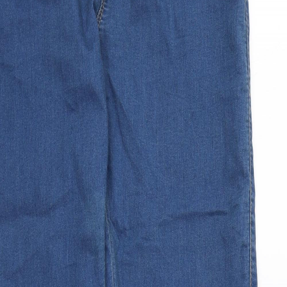 Denim & Co. Womens Blue Polyester Jegging Leggings Size 8 L29 in