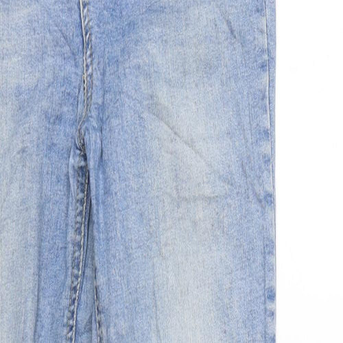 Dotti Womens Blue Cotton Skinny Jeans Size 8 L29 in Regular Zip