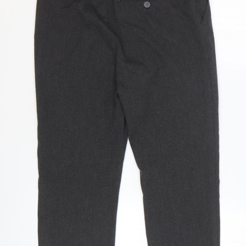 NEXT Boys Grey Polyester Dress Pants Trousers Size 13 Years Regular Zip