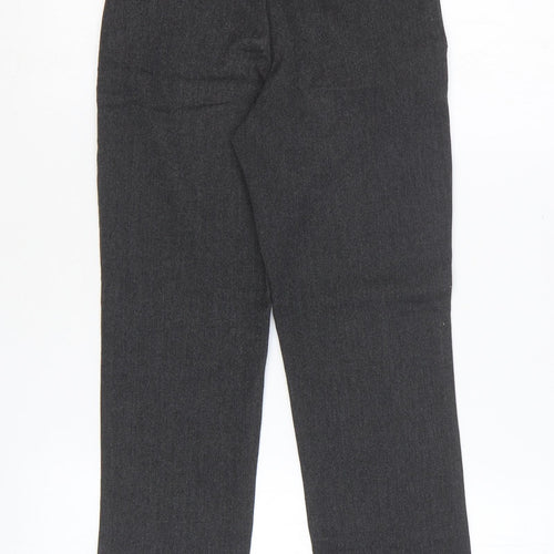 George Boys Grey Polyester Dress Pants Trousers Size 8-9 Years Regular Zip