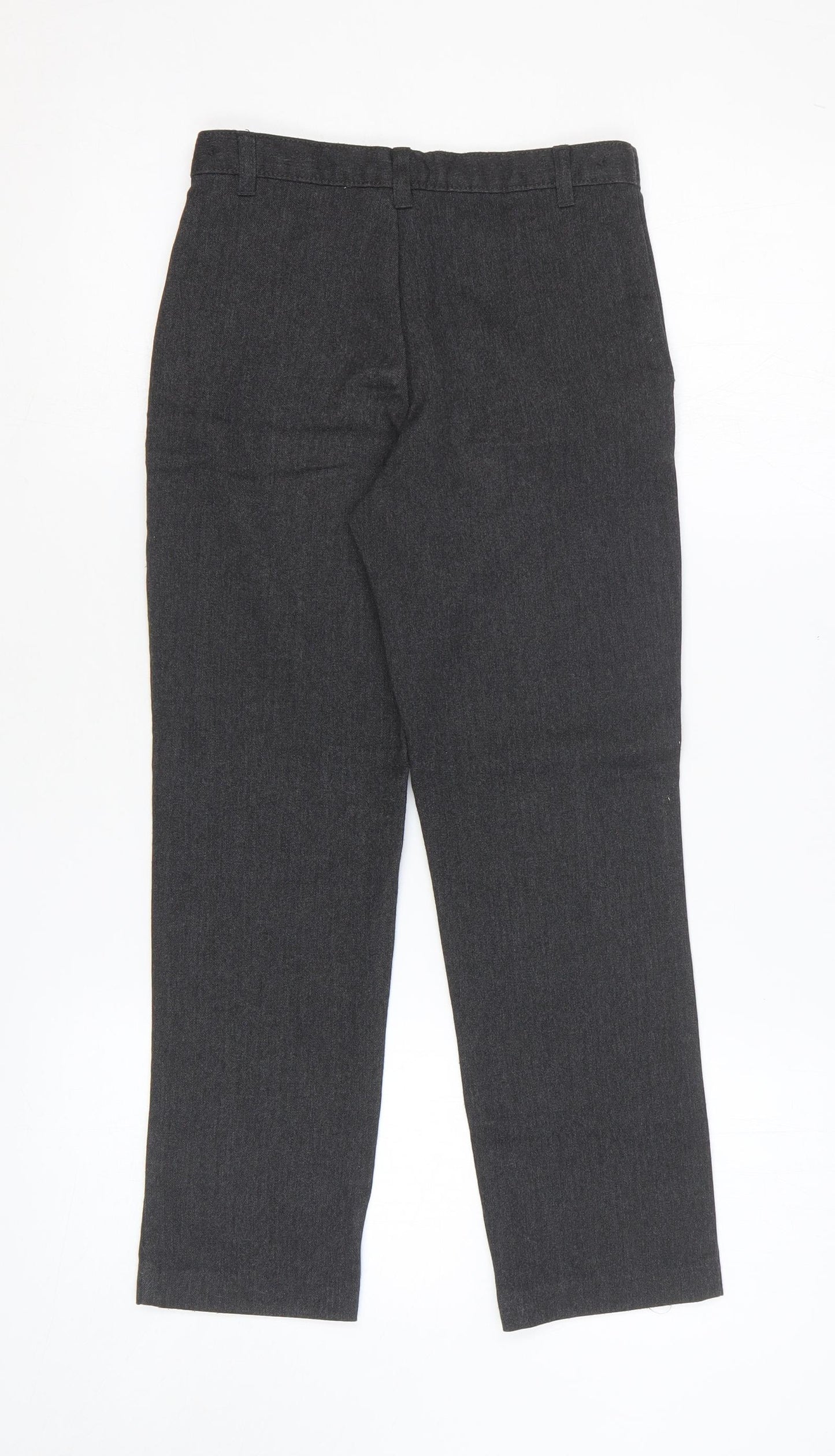 George Boys Grey Polyester Dress Pants Trousers Size 8-9 Years Regular Zip