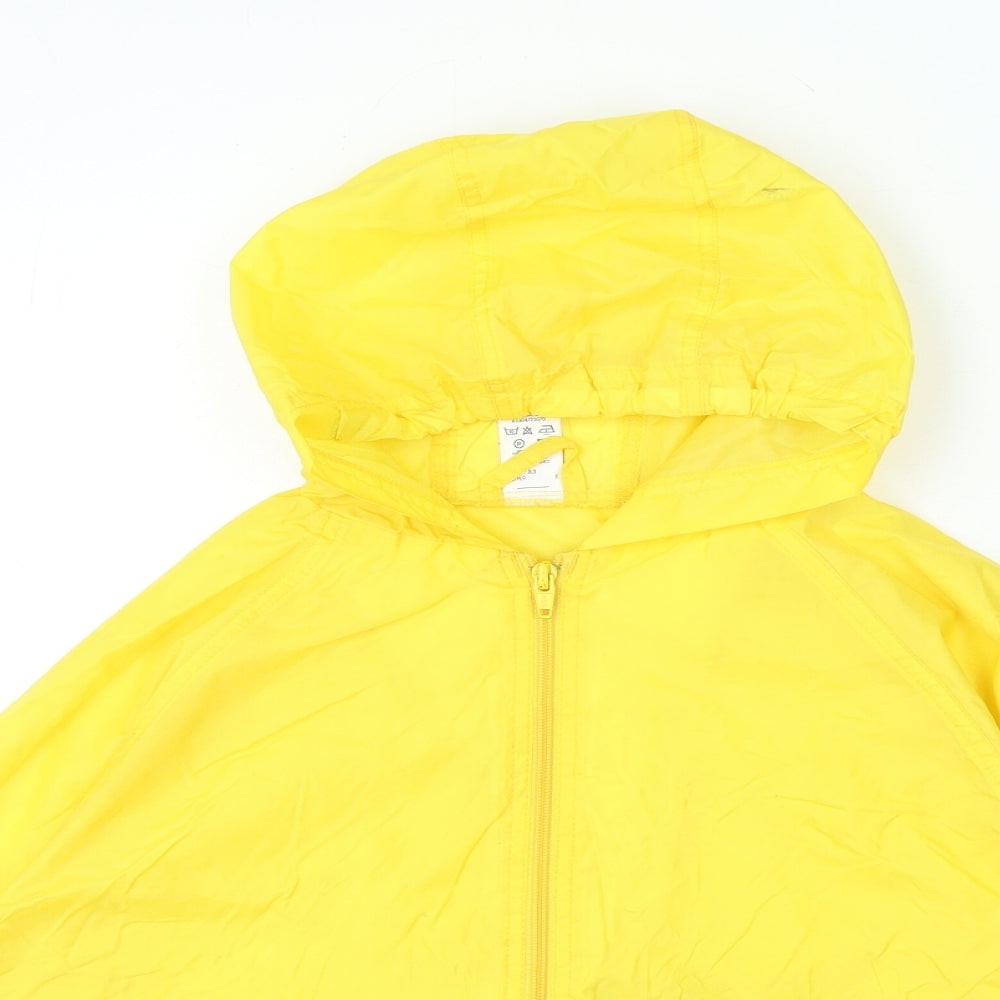 Sainsburys store yellow raincoat