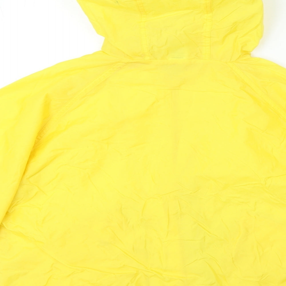 Sainsburys Boys Yellow Rain Coat Coat Size 7 8 Years Zip