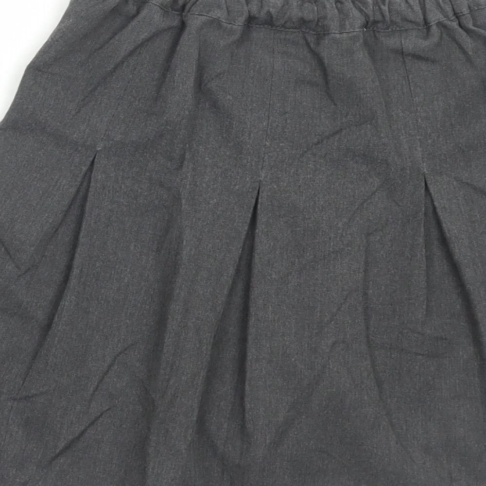 George Girls Grey Polyester A-Line Skirt Size 7-8 Years Regular Pull On - School Wear