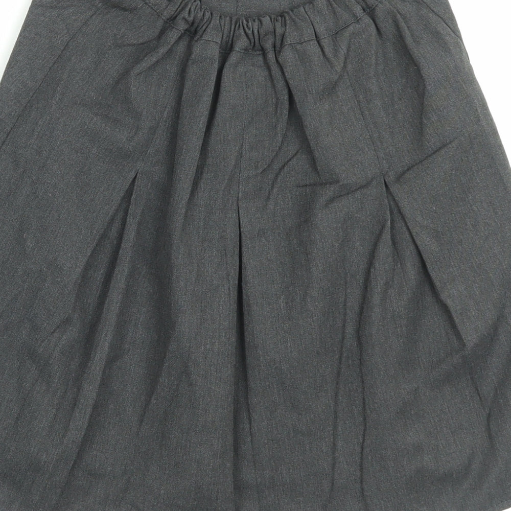 George Girls Grey Polyester A-Line Skirt Size 7-8 Years Regular Pull On