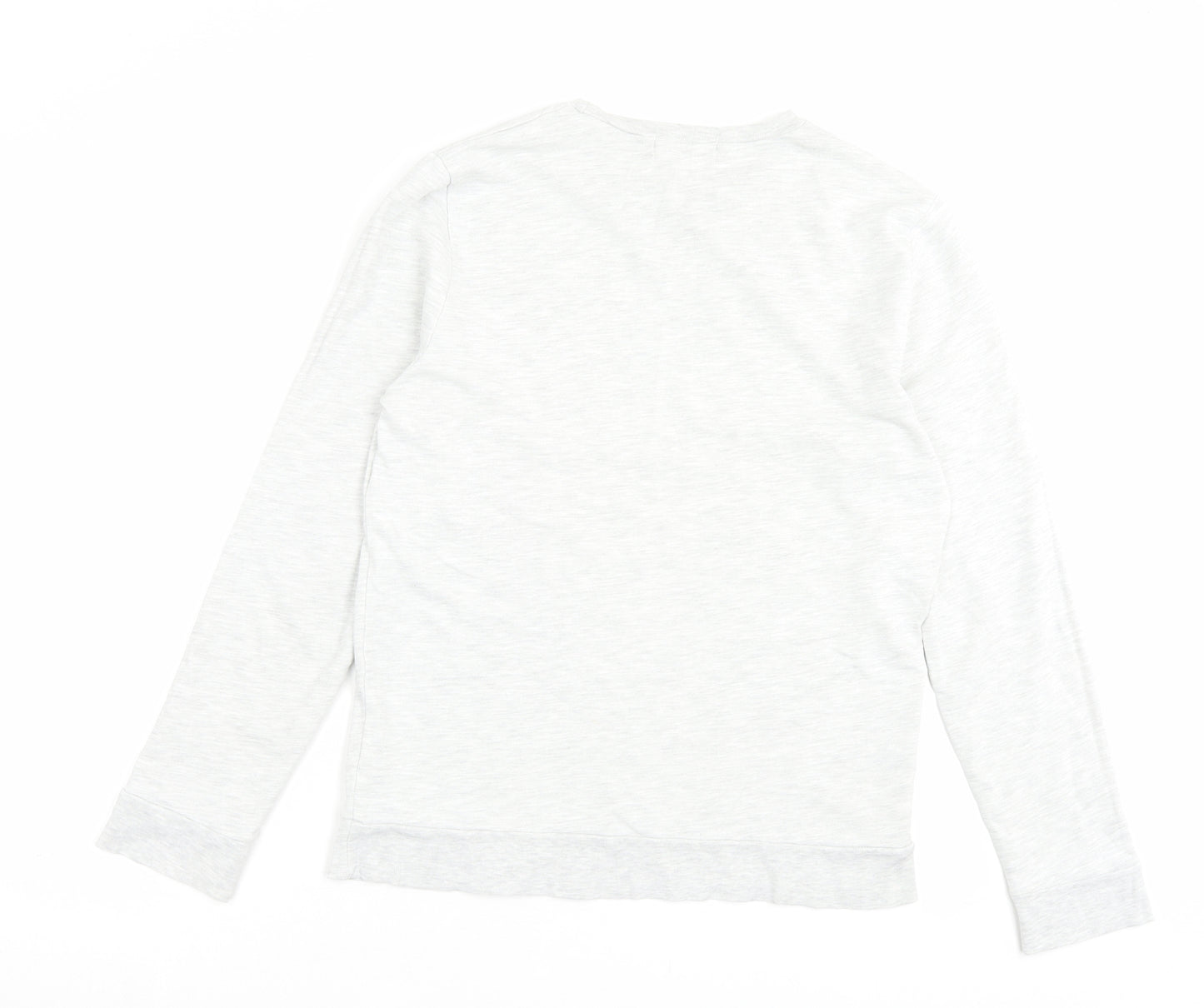 Topman Mens Grey Cotton Pullover Sweatshirt Size M