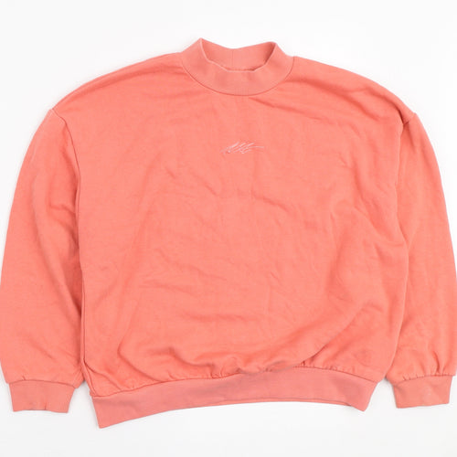 NEXT Girls Orange Polyester Pullover Sweatshirt Size 11 Years Pullover