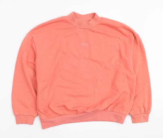 NEXT Girls Orange Polyester Pullover Sweatshirt Size 11 Years Pullover