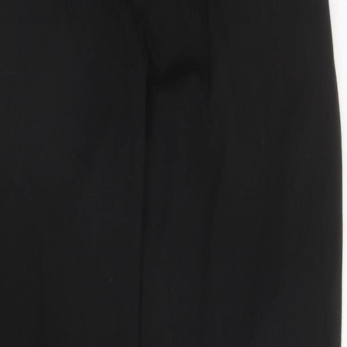 George Boys Black Polyester Dress Pants Trousers Size 14-15 Years L30 in Regular Zip