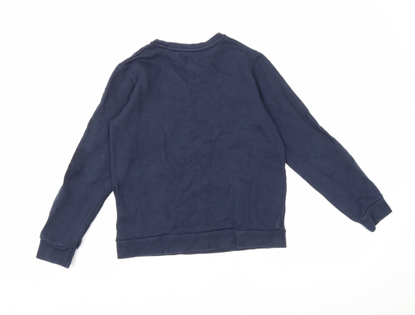 River Island Boys Blue Cotton Pullover Sweatshirt Size 9-10 Years Pullover
