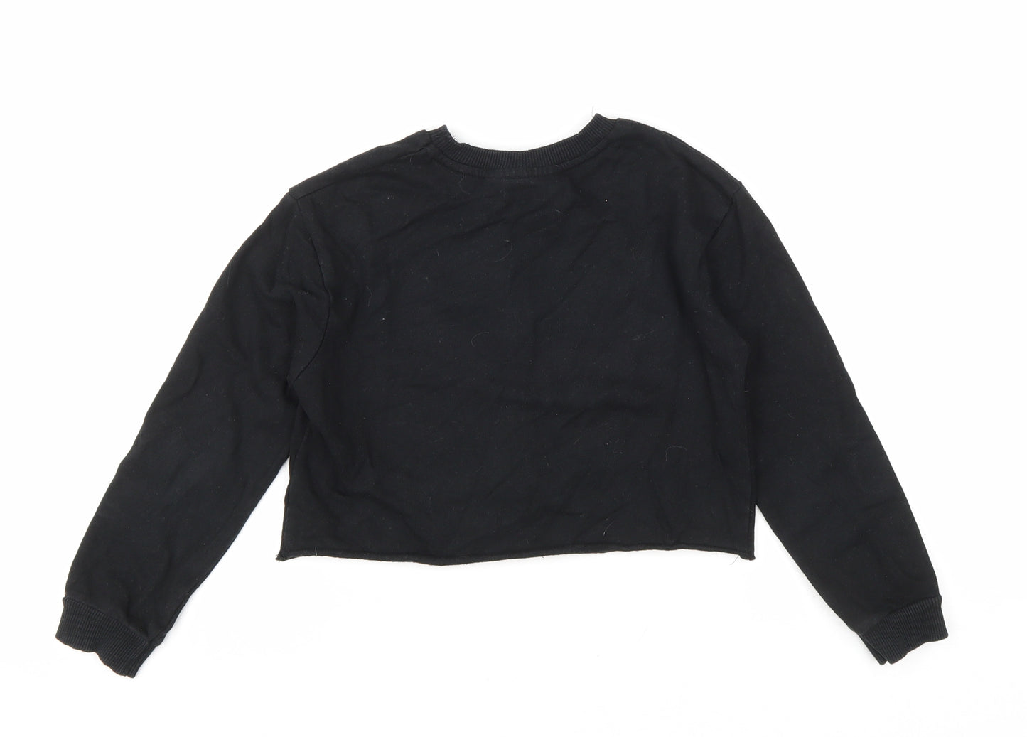 Preworn Girls Black Cotton Pullover Sweatshirt Size 9-10 Years Pullover - Harry Potter