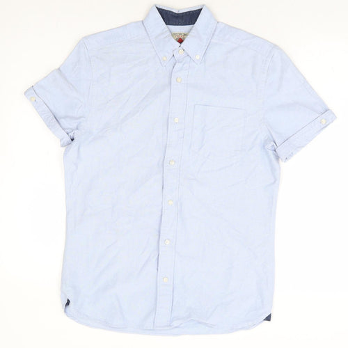 NEXT Mens Blue Cotton Button-Up Size S Collared Button - Oxford Shirt