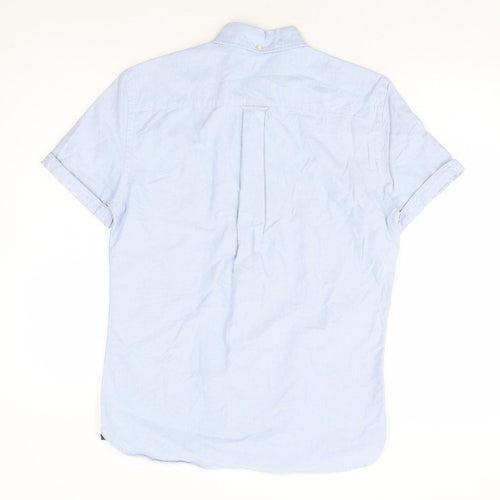 NEXT Mens Blue Cotton Button-Up Size S Collared Button - Oxford Shirt