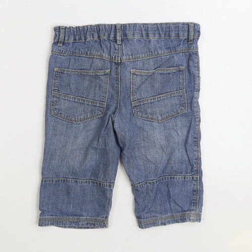 TU Boys Blue Cotton Straight Jeans Size 8 Years Regular Zip