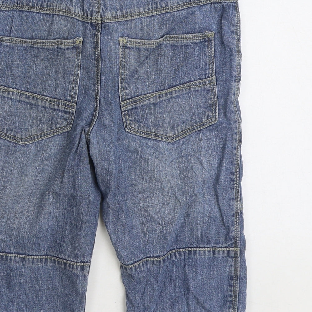 TU Boys Blue Cotton Straight Jeans Size 8 Years Regular Zip