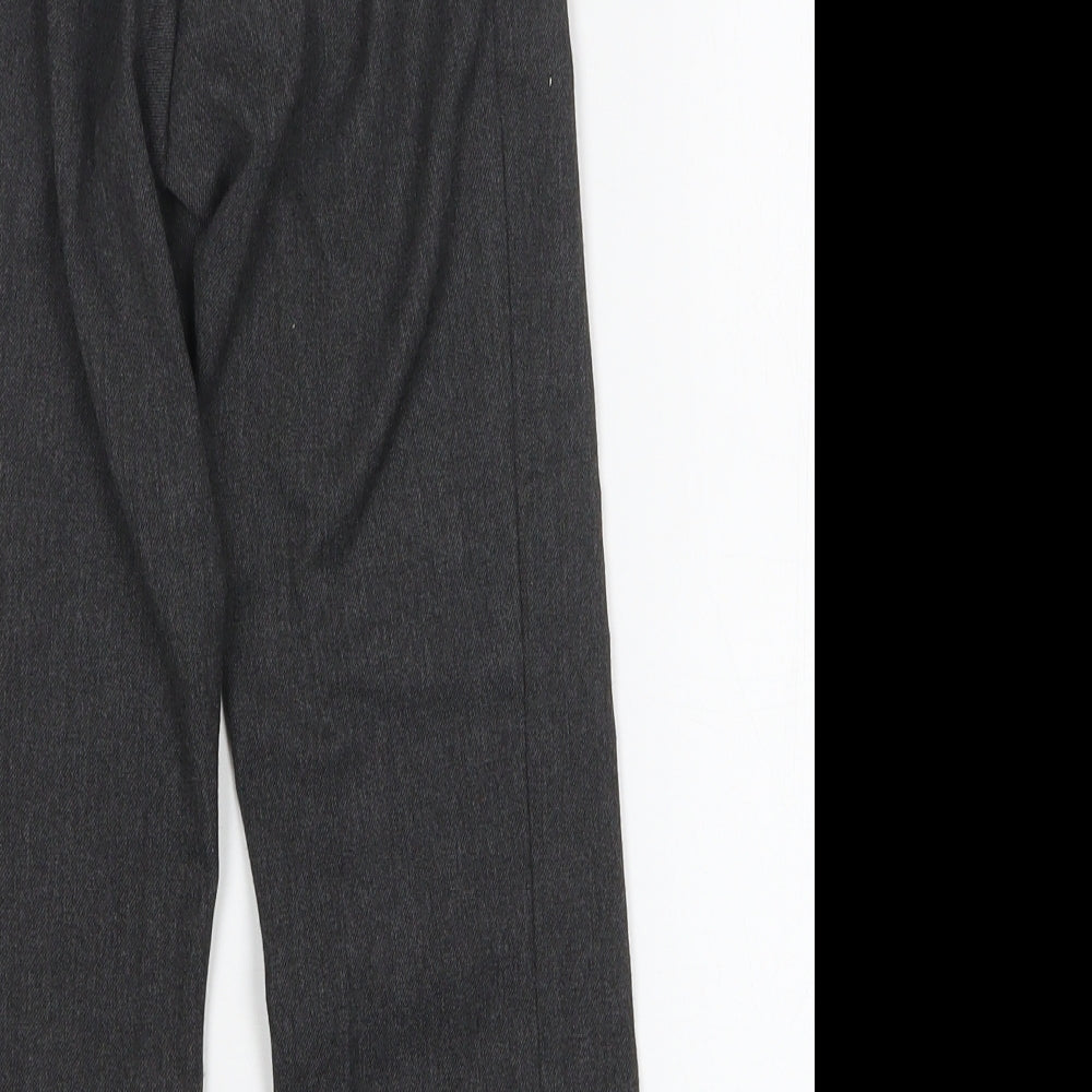 George Boys Grey Polyester Dress Pants Trousers Size 4-5 Years Regular Zip