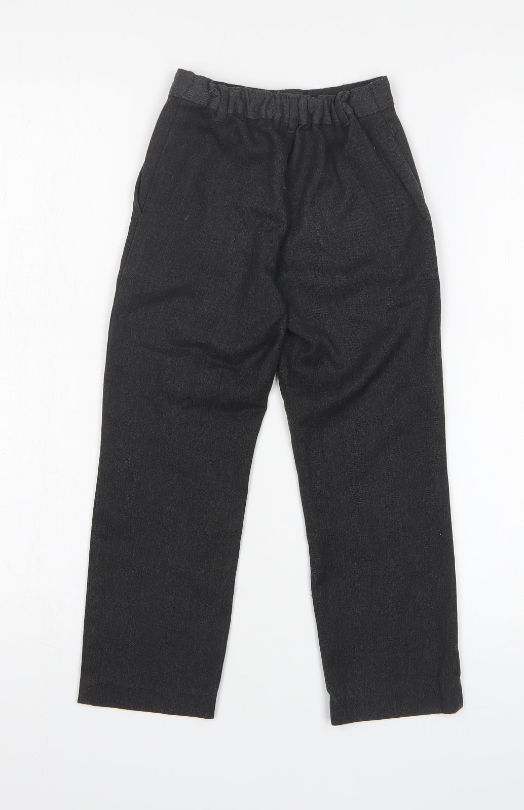 George Boys Grey Polyester Dress Pants Trousers Size 5-6 Years Regular Zip