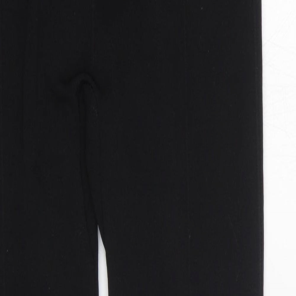 Hollywood Womens Black Polyester Jogger Leggings Size S L25 in