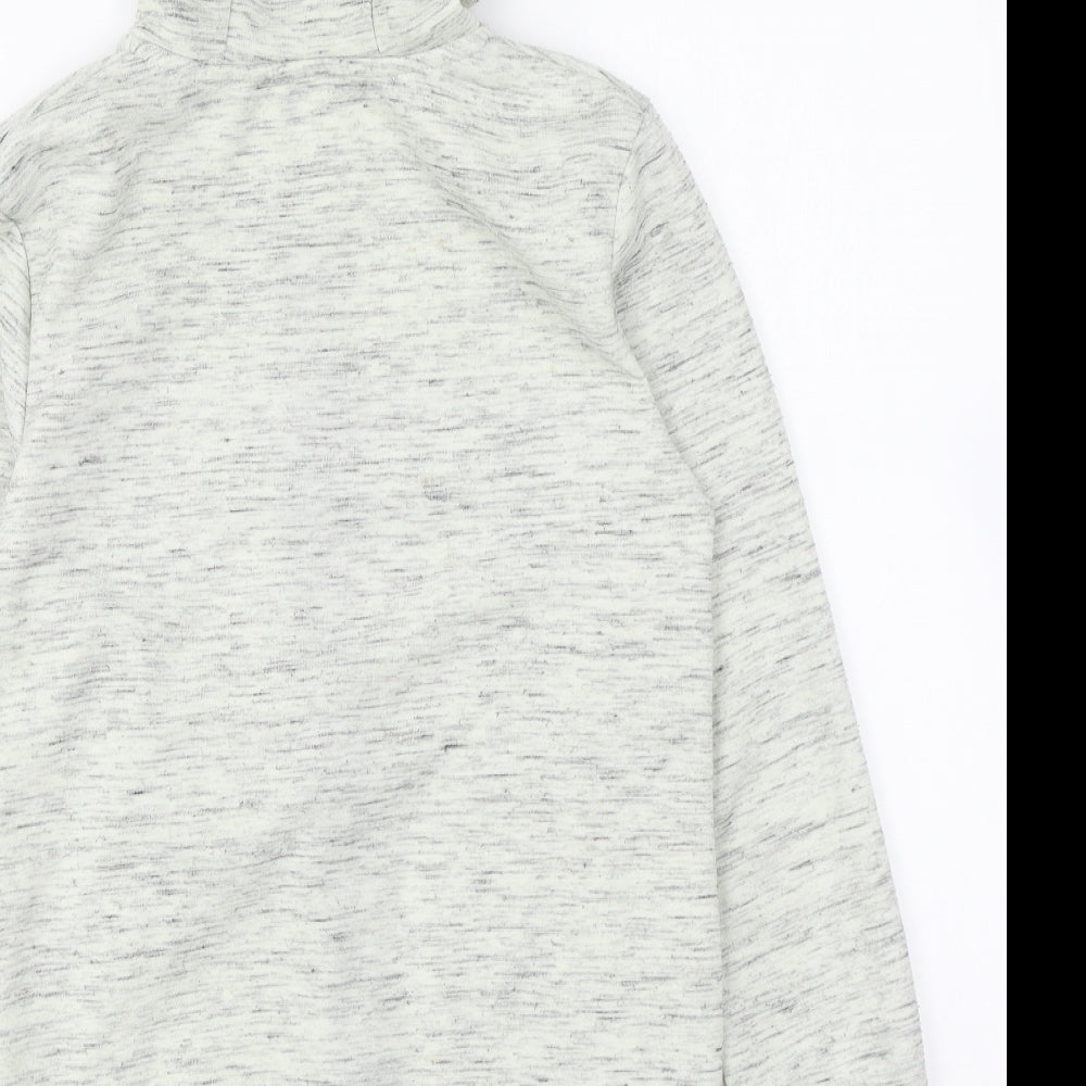 Primark Boys Grey Polyester Full Zip Hoodie Size 10-11 Years Zip