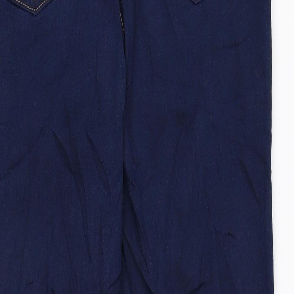 Marks and Spencer Womens Blue Cotton Jegging Leggings Size 8 L27 in