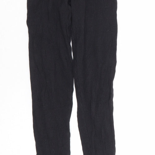 Divided by H&M Womens Black Cotton Jogger Leggings Size XS L25 in - Ribbed Legging