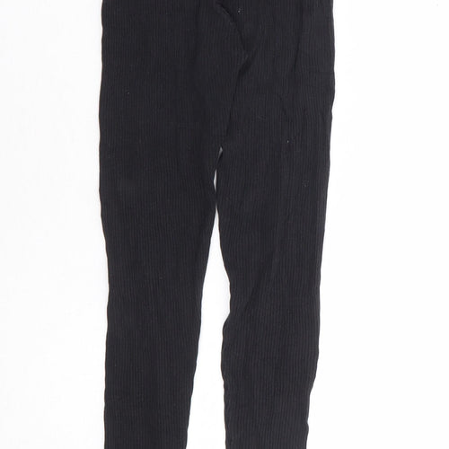 Divided by H&M Womens Black Cotton Jogger Leggings Size XS L25 in - Ribbed Legging