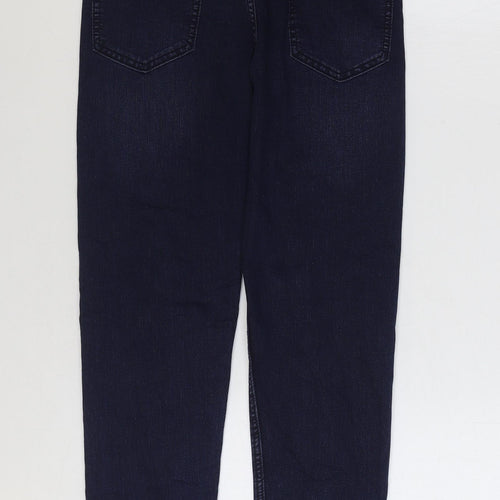 Zara Girls Blue Cotton Skinny Jeans Size 13-14 Years Regular Zip