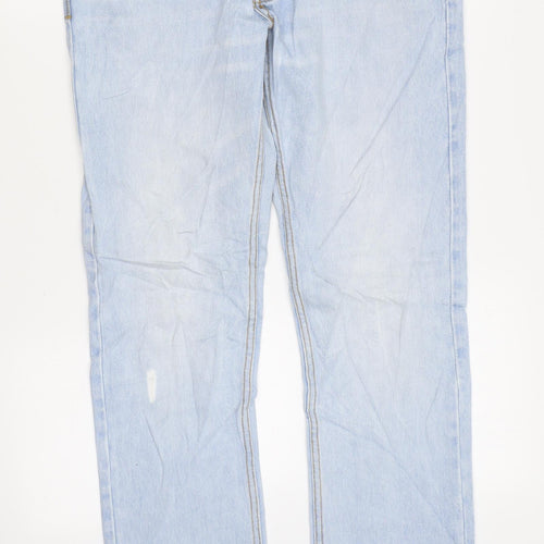 Bellfield Womens Blue Cotton Skinny Jeans Size 30 in L31 in Regular Zip