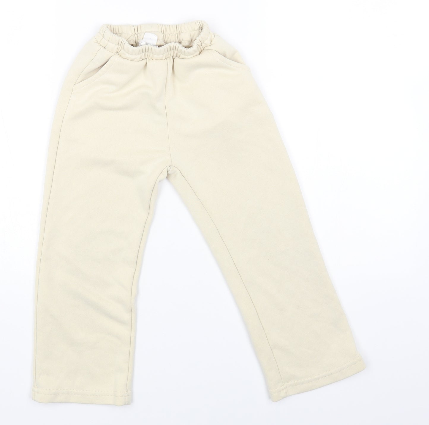 SheIn Boys Beige Polyester Jogger Trousers Size 5 Years Regular