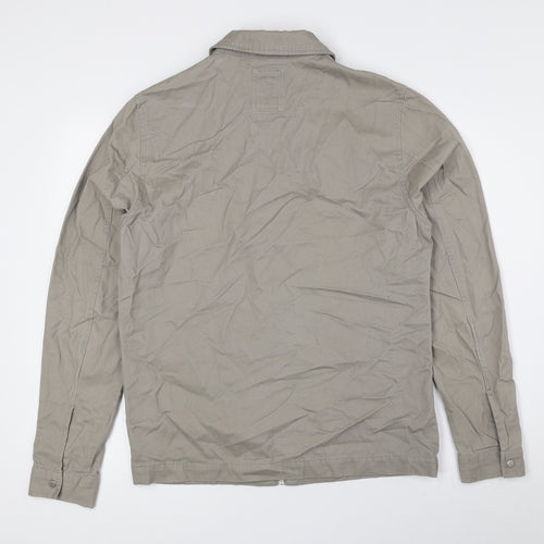 New Look Mens Grey Bomber Jacket Jacket Size S Zip
