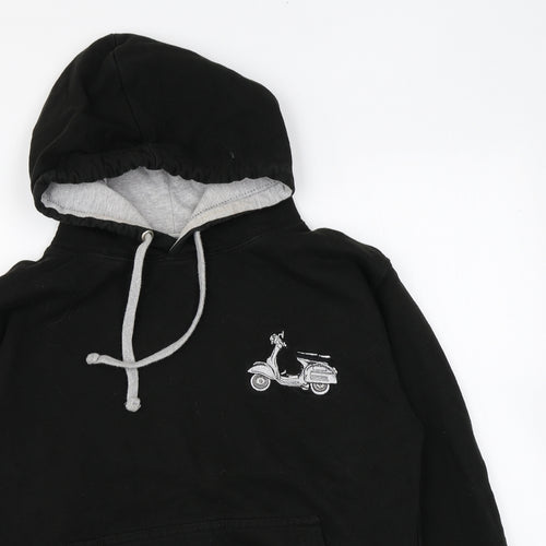 All We Do is Mens Black Cotton Pullover Hoodie Size S - Scooter