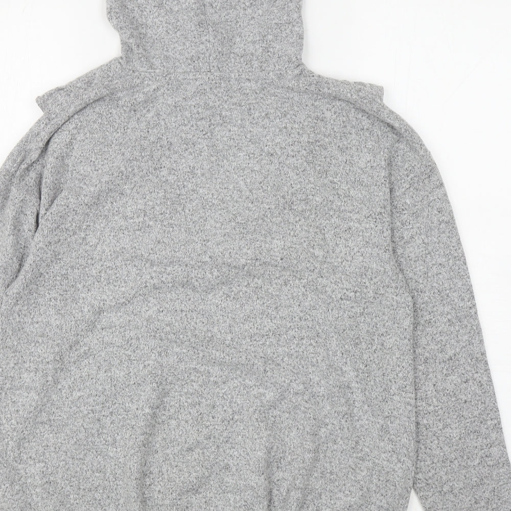 Matalan Girls Grey Polyester Pullover Hoodie Size 13 Years Pullover