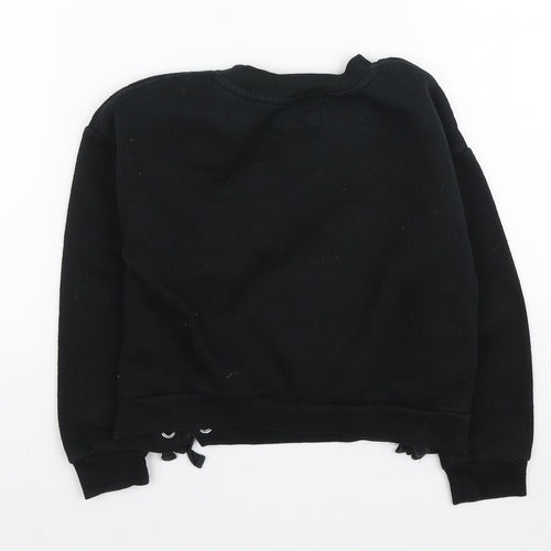 Primark Girls Black Polyester Pullover Sweatshirt Size 8-9 Years Pullover - #UNLIMITED