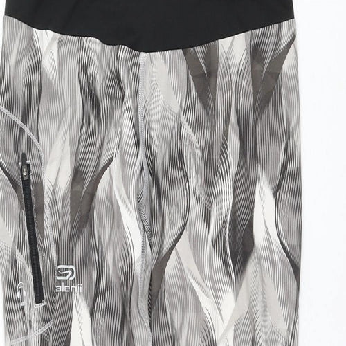 Kalenji Womens Brown Geometric Polyester Athletic Shorts Size 28 in L20 in Regular Drawstring