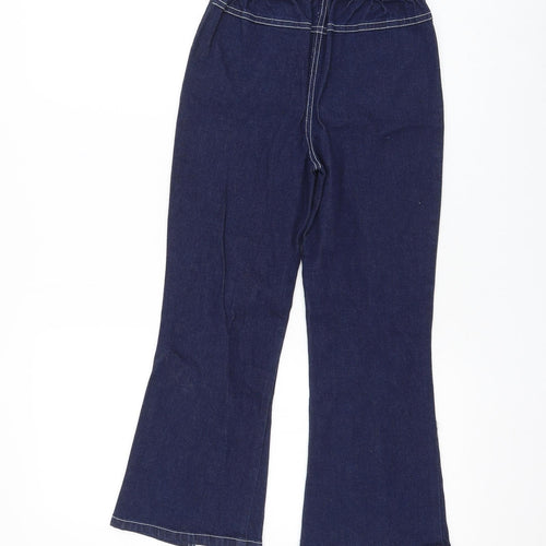 Proper Little Madam Girls Blue Cotton Flared Jeans Size 5-6 Years Regular Pullover