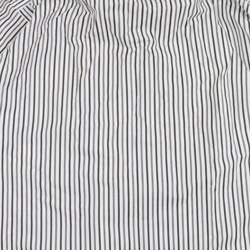 Daniel Rosso Mens Multicoloured Striped Cotton Button-Up Size 2XL Collared Button