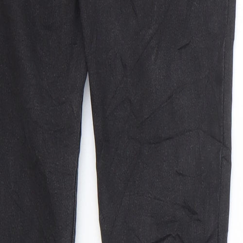 Denim & Co. Girls Black Cotton Skinny Jeans Size 10-11 Years Regular Zip