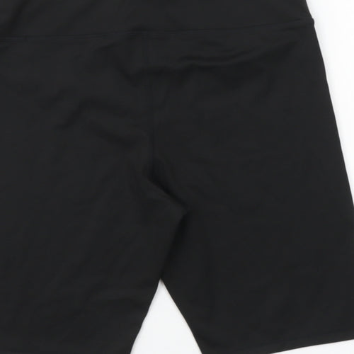H&M Womens Black Polyester Compression Shorts Size L L10 in Regular