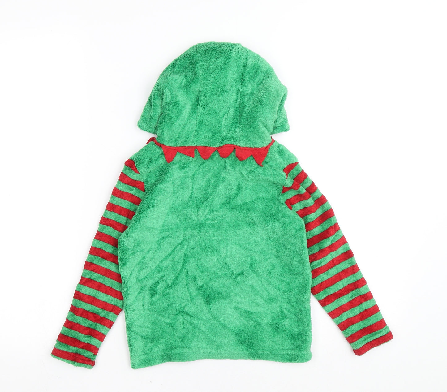 Preworn Boys Green Polyester Pullover Hoodie Size 4-5 Years Pullover - Elf