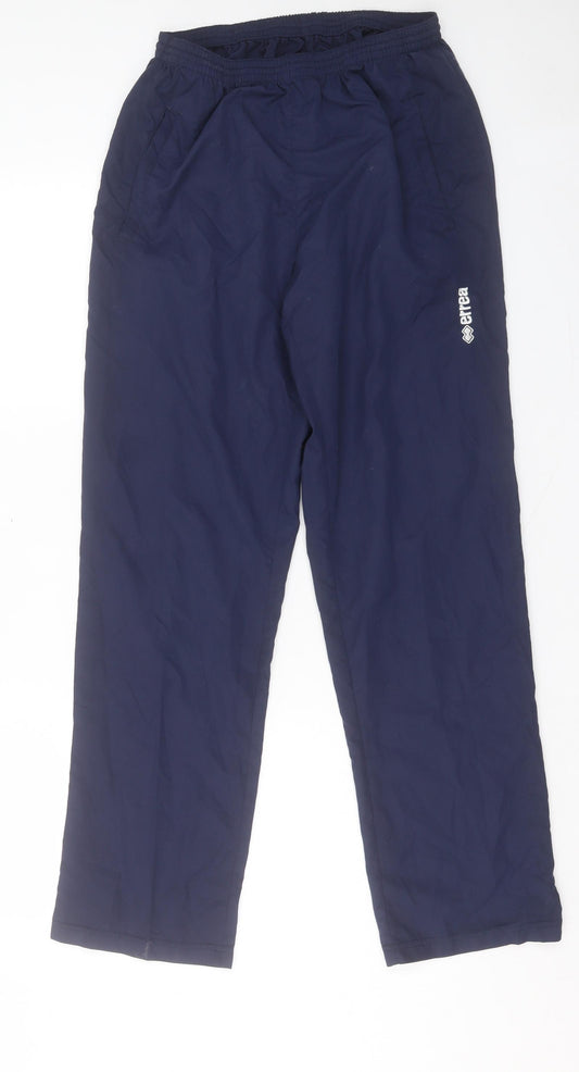 ERREA Mens Blue Polyester Jogger Trousers Size S L30 in Regular