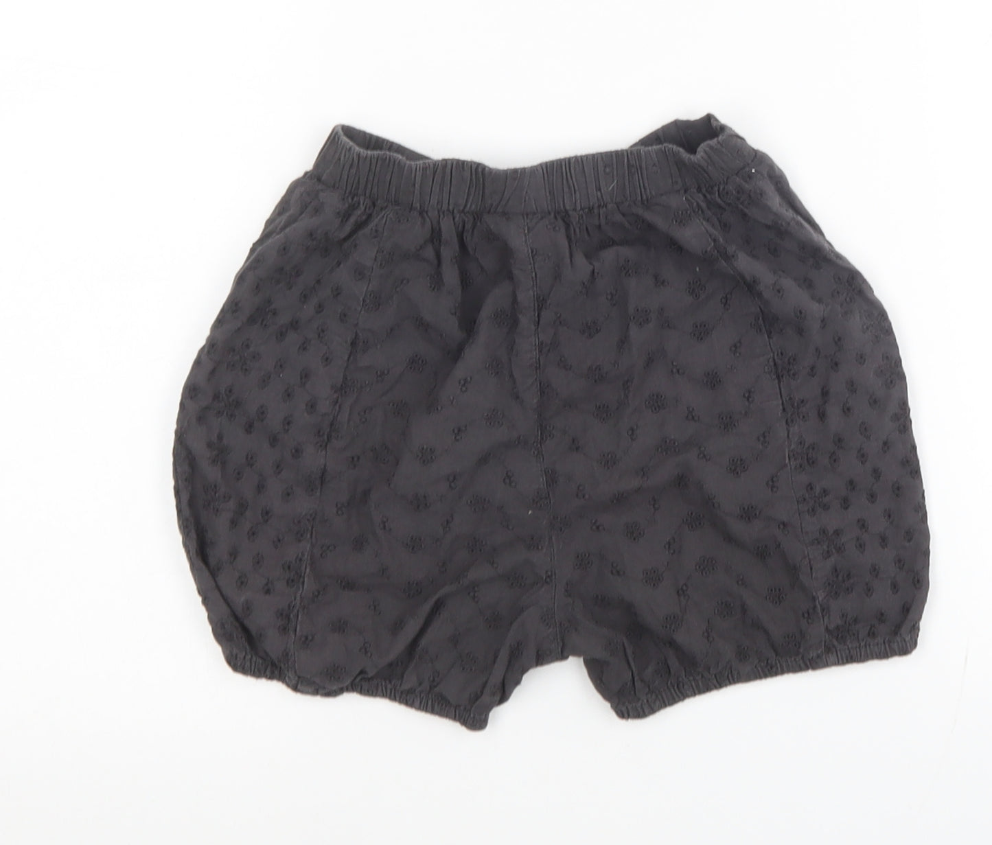 NEXT Girls Black Cotton Bermuda Shorts Size 5-6 Years Regular