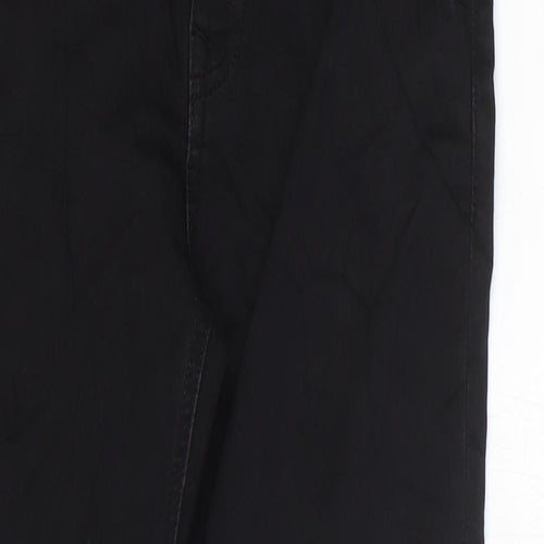 Marks and Spencer Girls Black Cotton Skinny Jeans Size 10-11 Years Regular Zip